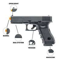 Airsoft CO2 Pistol Glock G34 Gen 4 Deluxe CO2 Airsoft Pistol - 6mm, Black, 23 Round Mag
