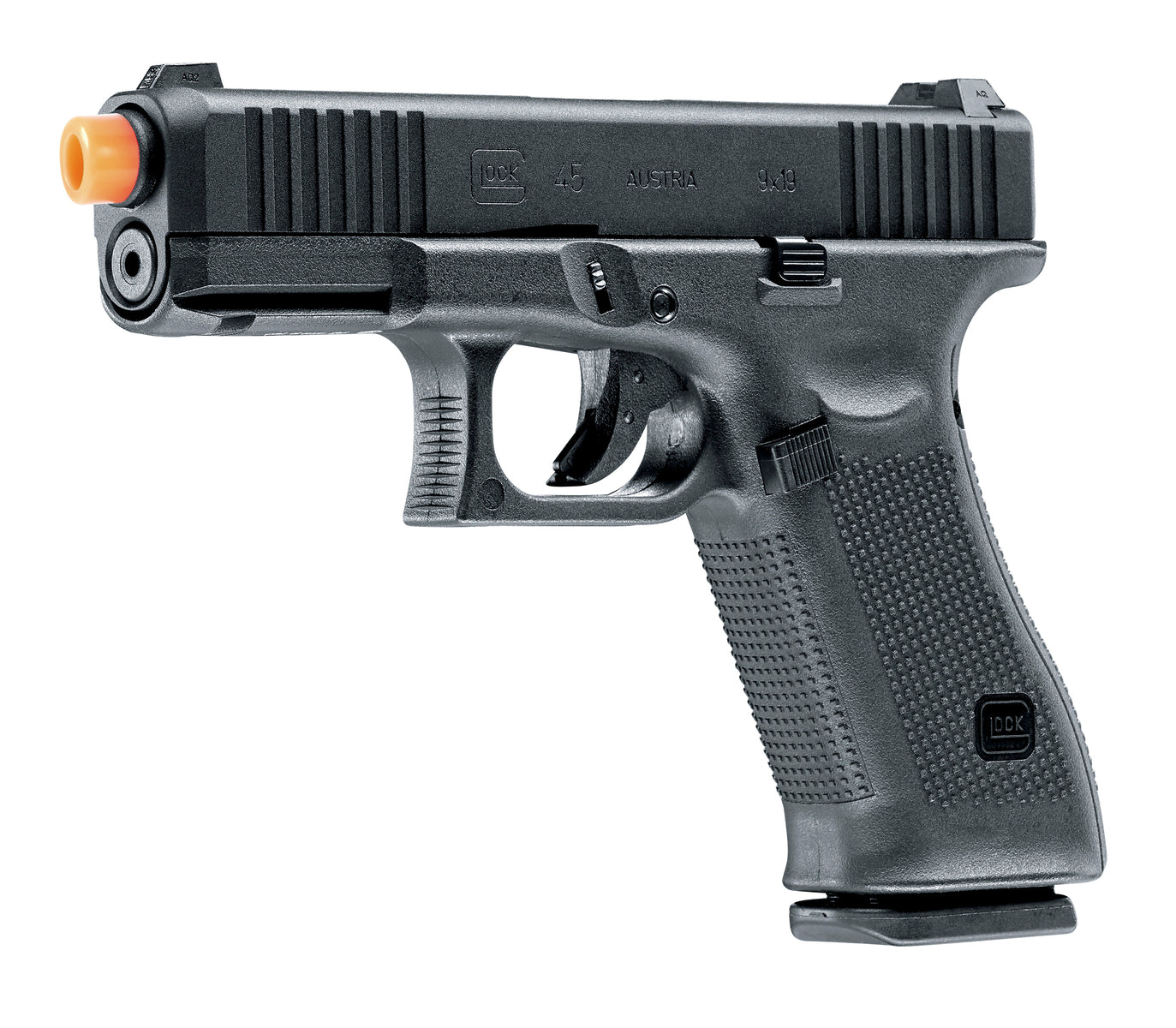 GLOCK Glock G45 GBB Airsoft Pistol - 6mm, Black, 22 Round Mag