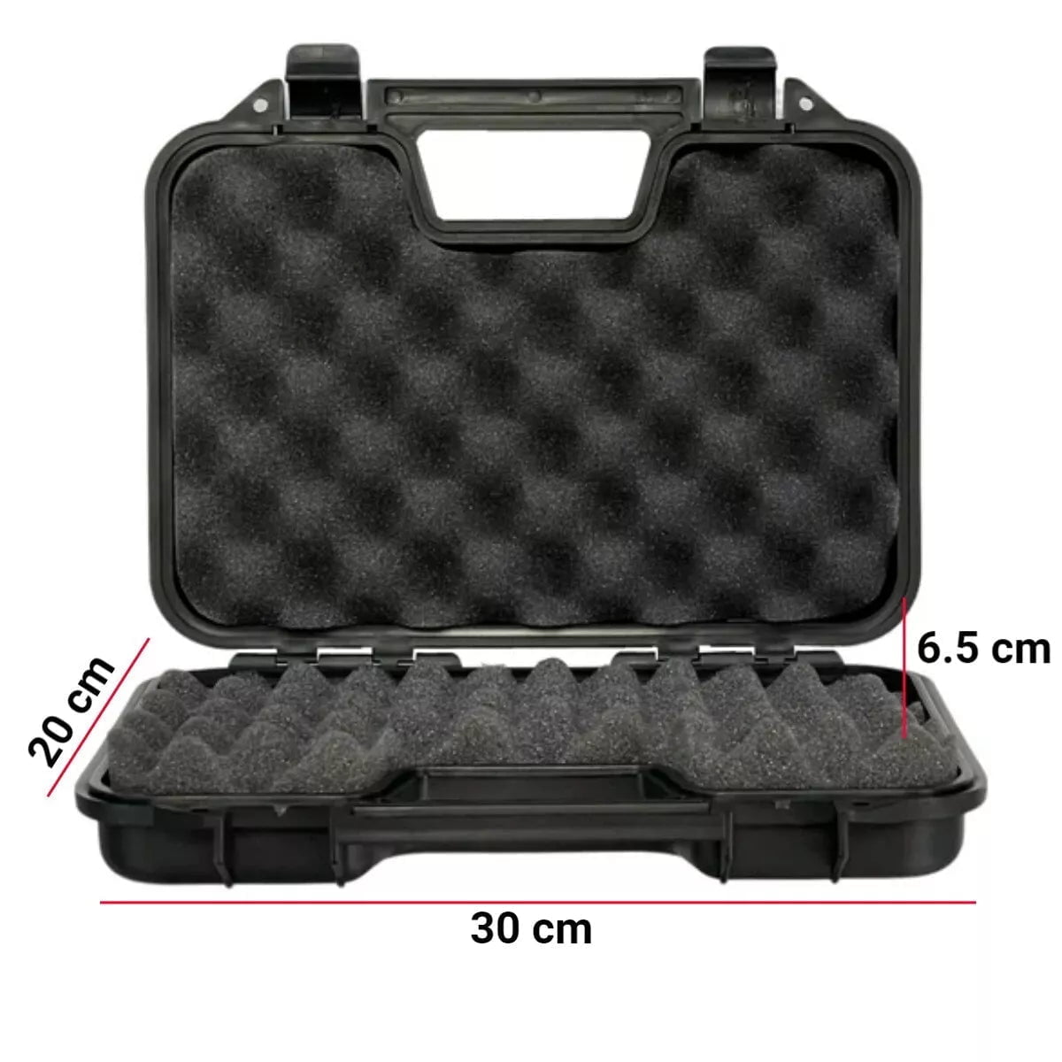 SRC Hard Gun Case Perfect for Airsoft Handgun Firearm Revolver Pistols – Black