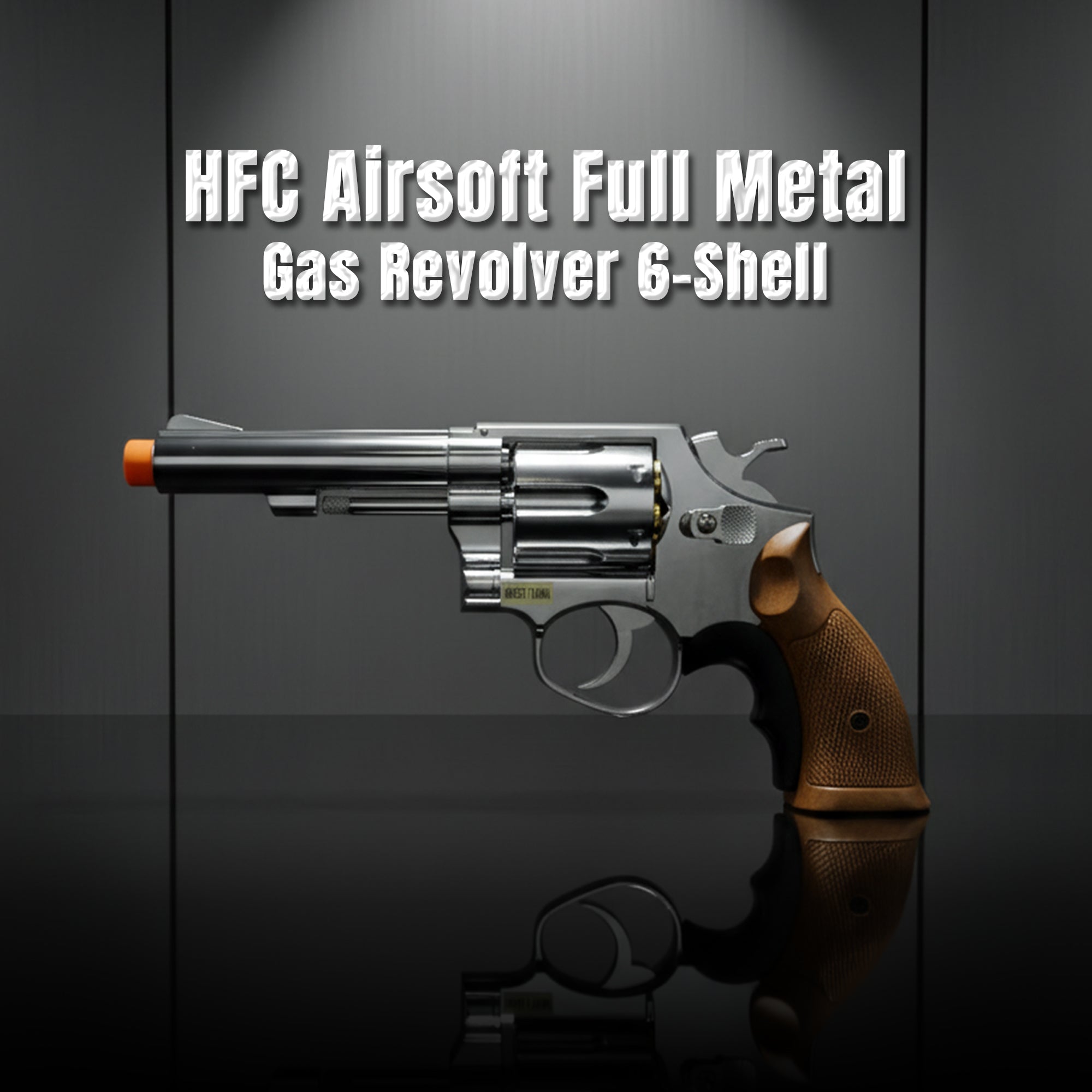 Airsoft Gas Revolver HFC Airsoft Full Metal Gas Revolver 6-Shell - HG131