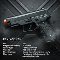 Airsoft Spring Pistol HFC Airsoft Spring Powered Pistol HA-183