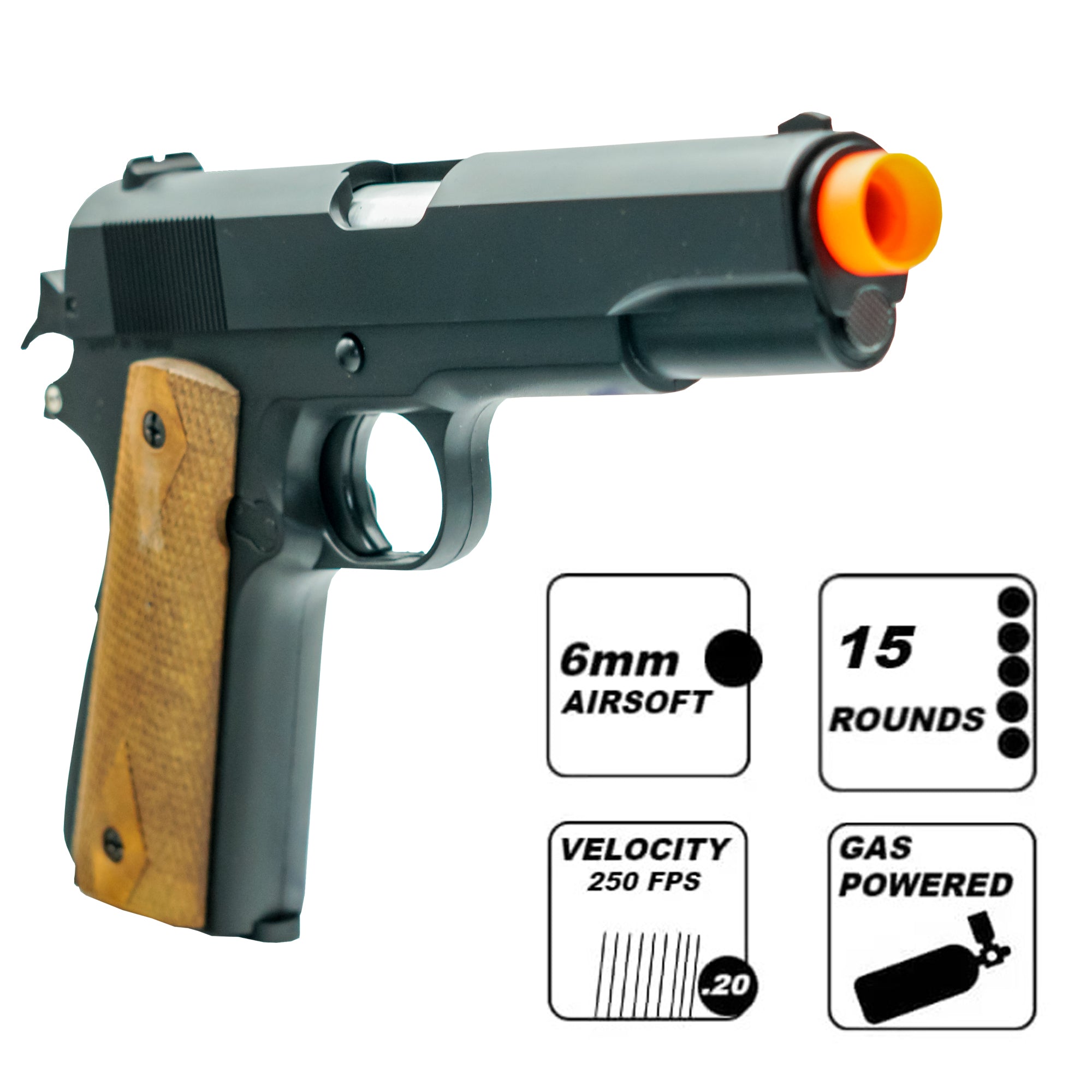 Airsoft NBB Gas Pistol HFC Green Gas 1911 NBB Airsoft Pistol