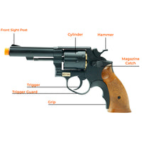 Airsoft Gas Revolver HFC Green Gas Powered Airsoft Revolver