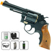 HFC Green Gas Powered Airsoft Revolver w/ bbs, goggles, case, gas & Speed Loader