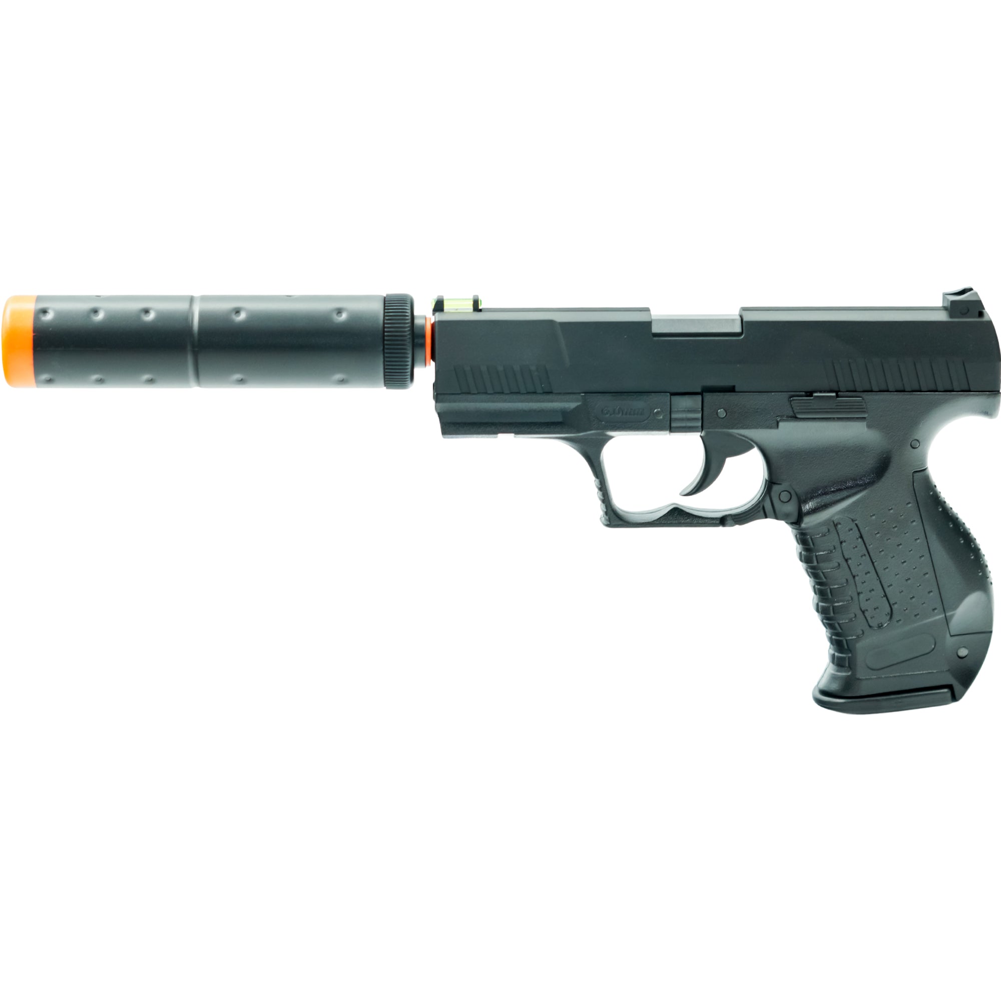 Airsoft Spring Pistol HG 124 Spring Airsoft Pistol W/ Silencer, BBs, Case, Goggles and Speed Loader