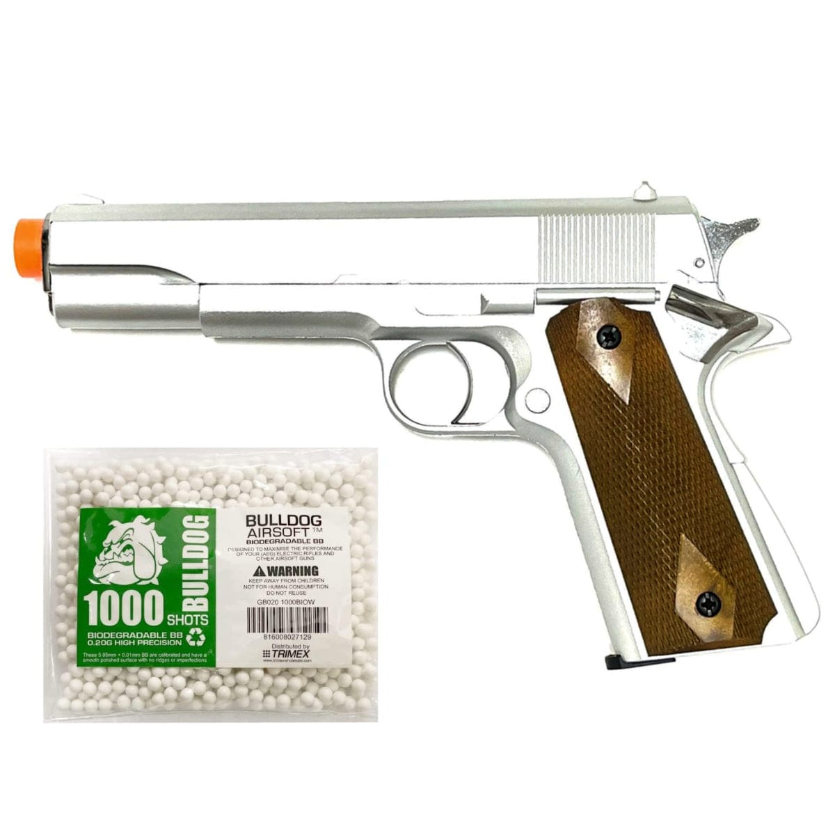 Airsportinggoods HFC HG121 AIRSOFT GAS PISTOL SILVER
