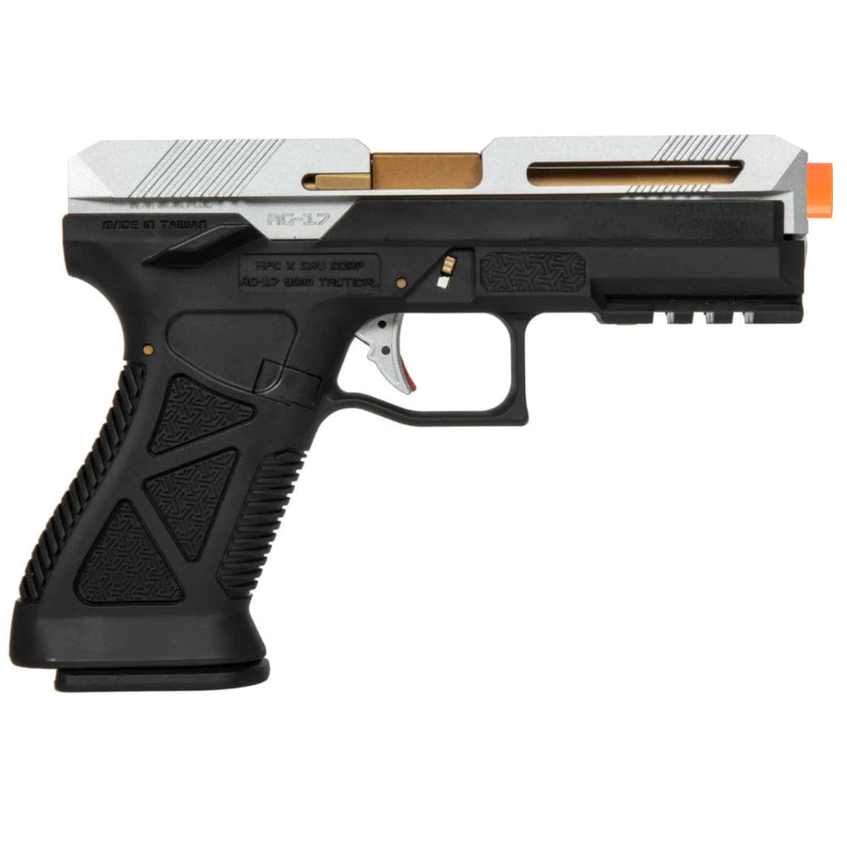Airsportinggoods HFC HG182 AG17 SCORPION GAS AIRSOFT PISTOL SILVER