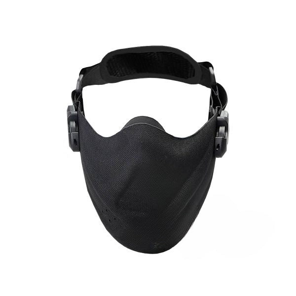 KINGRIN HIGH SPEED LIGHTWEIGHT AIRSOFT HALF FACE MASK – BLACK