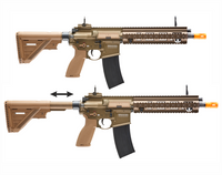 airsoft guns HK 416 A5 Automatic AEG Airsoft Rifle Gun (Tan) - Elite Force