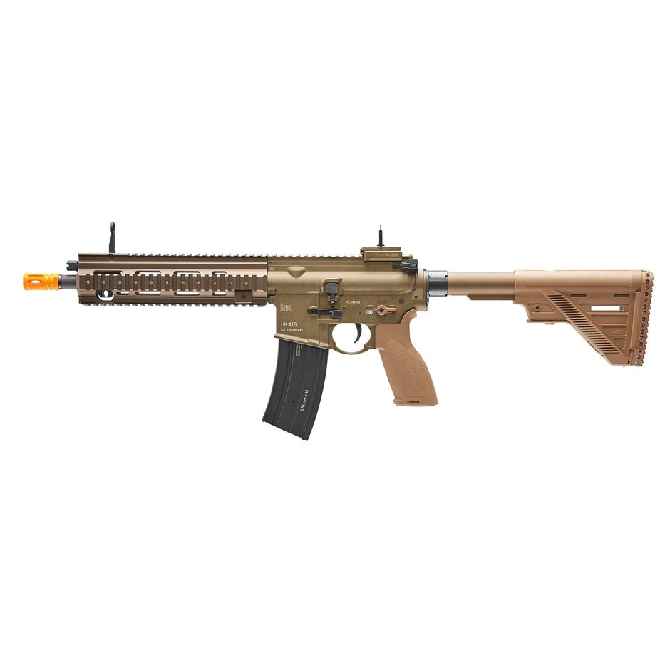 airsoft guns HK 416 A5 Automatic AEG Airsoft Rifle Gun (Tan) - Elite Force