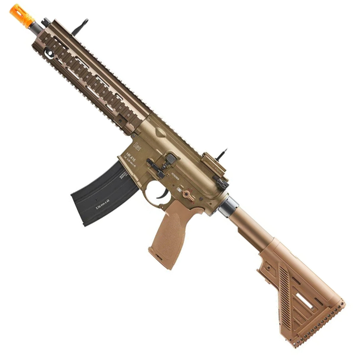 airsoft guns HK 416 A5 Automatic AEG Airsoft Rifle Gun (Tan) - Elite Force