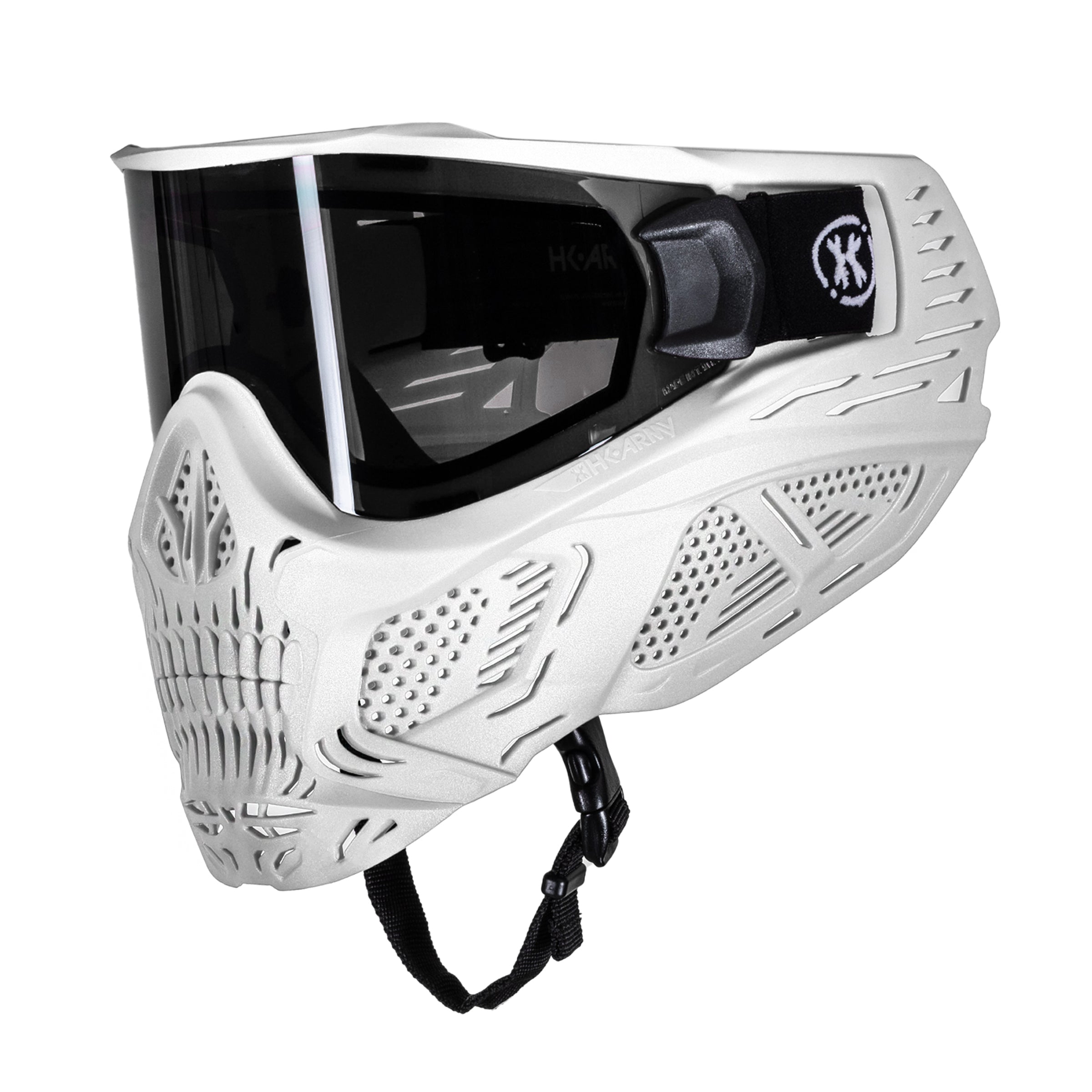 Airsoft Goggles HK ARMY HSTL Skull Ghost Goggle - White w/ Smoke Lens