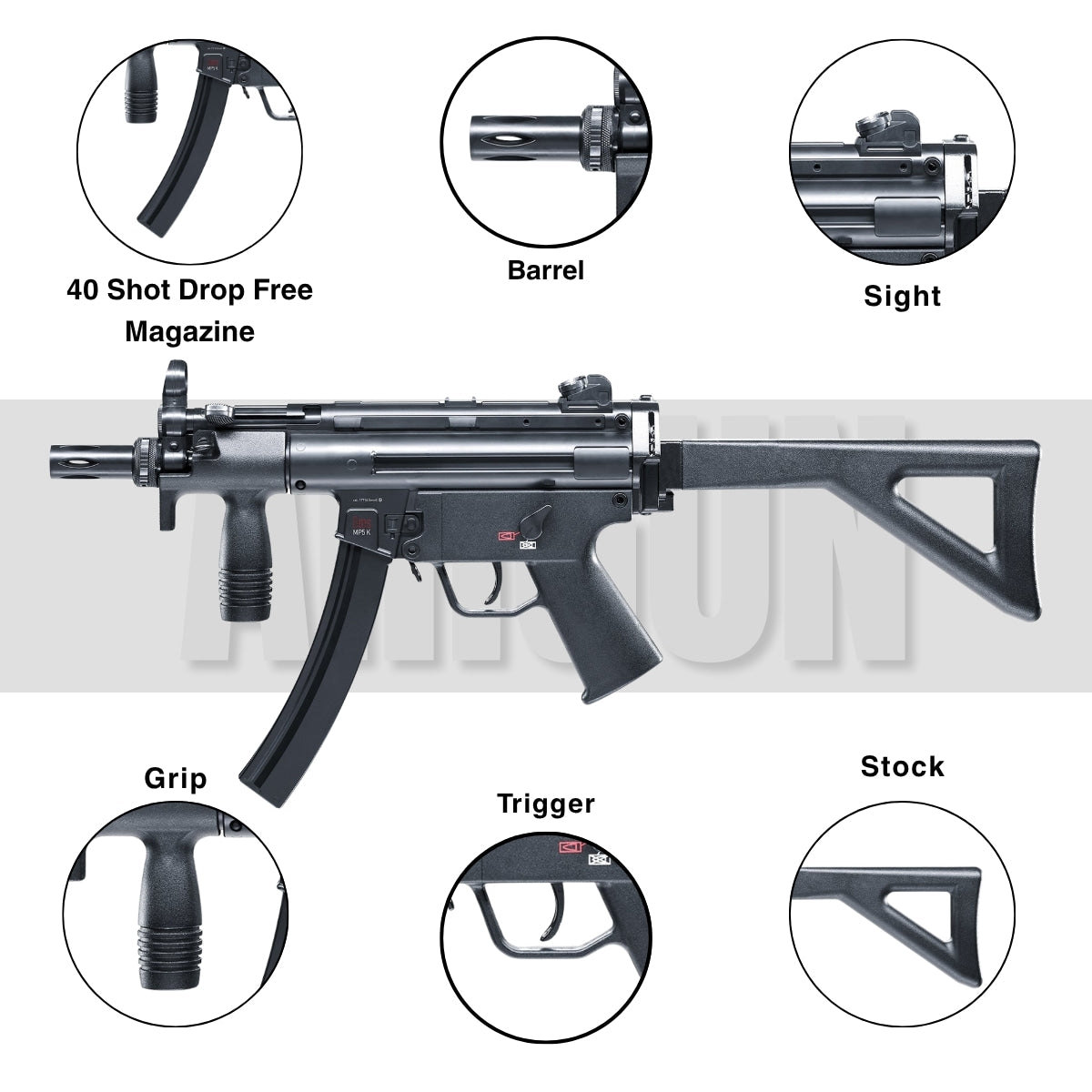 Heckler & Koch MP5 K-PDW CO2 Air Rifle .177 Caliber