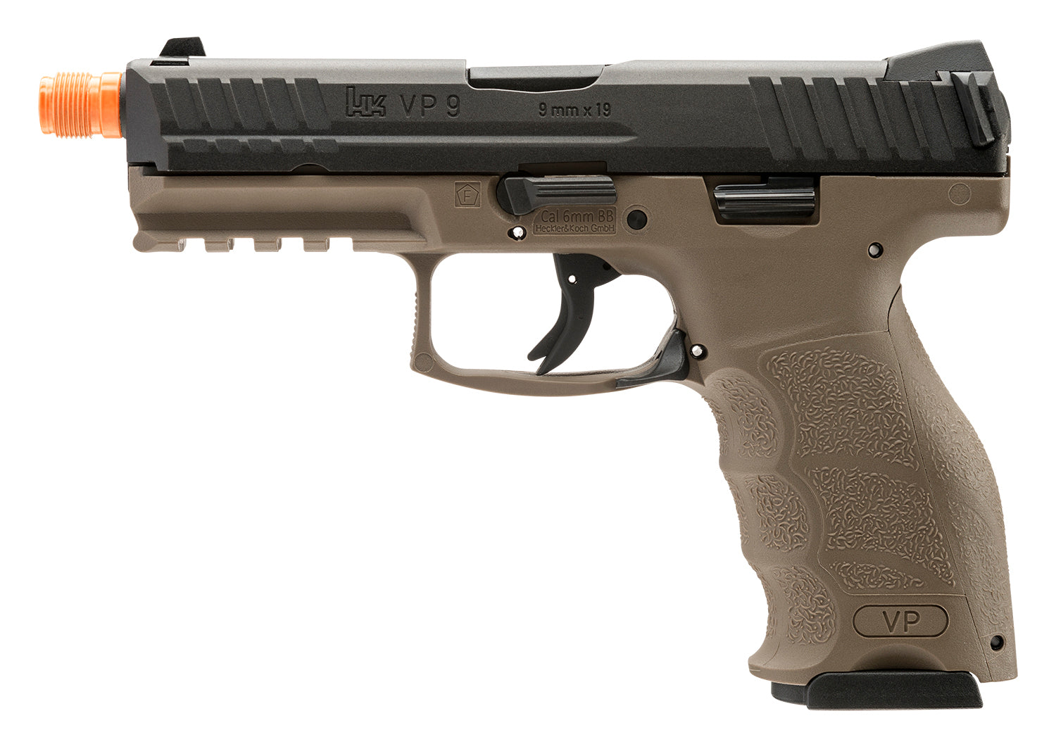 ELITE FORCE USA HK VP9 6mm Airsoft Pistol | Elite Force | FDE | Blowback | 22 Rounds