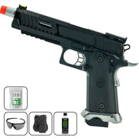 Airsoft Gas Pistol Kikimora Baba Yaga GBB Gas Airsoft Pistol w/ bbs,green gas, Holster & Goggles