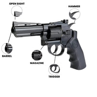 CO2 Air Gun Magazine KL Herc 4 Inch Titan Air Revolver CO2 Dual Ammo Air Pistol