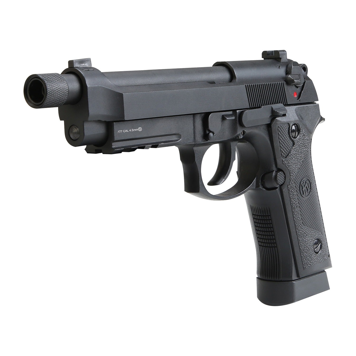 KROWN LAND KL M92 CO2 BLOWBACK AIR PISTOL WITH THREADED BARREL