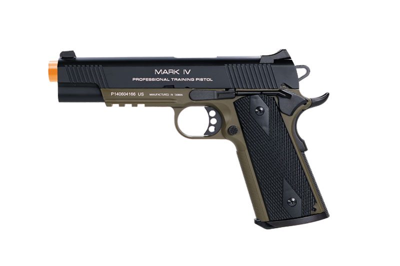 KWA KWA 1911 MK IV PTP Airsoft Gun - Full Metal, OD Green, 21 Rounds, 330 FPS