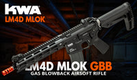 KWA KWA LM4D M-LOK Gas Rifle - 6mm, Full Auto, Gas Blowback, 400 FPS