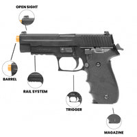 Airsoft GBB Rifle KWA M226-LE Gas Blowback Airsoft Pistol
