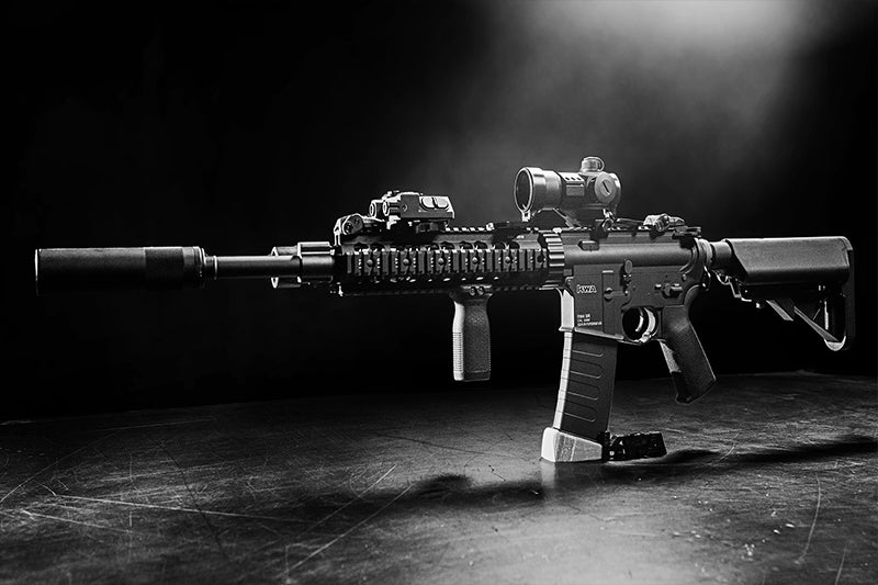 KWA KWA RM4 SR-10 AEG3 M4 Carbine Airsoft Rifle - 120 Rounds, Electric