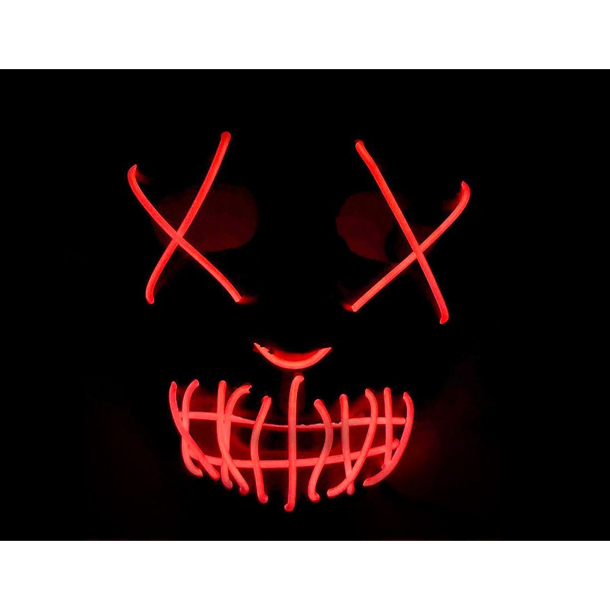 Airsportinggoods TRIMEX LED PURGE MASK BLACK WITH RED X