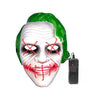 LED Purge Airsoft Mask Joker with Pink X