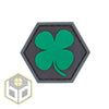 Lucky Clover Ballistic Hex Patch, PVC.