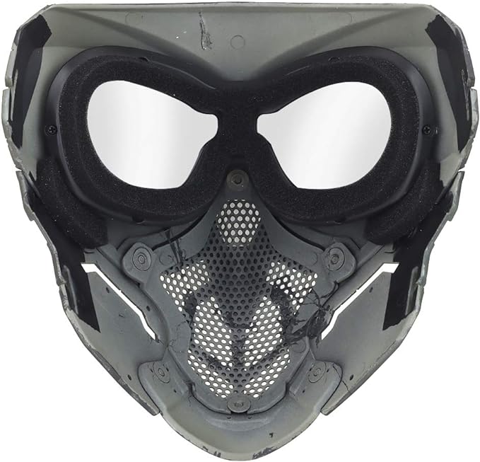 Airsoft Mask Lurker Full Face Mask for Halloween Cosplay Costume & Party Wear