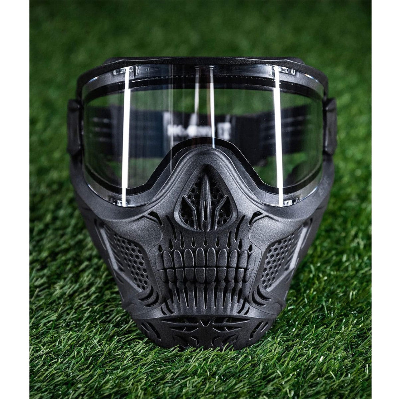 HK Army HSTL Skull Full Face Goggle - Black w/ Clear Anti-Fog Lens