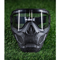 HK Army HSTL Skull Full Face Goggle - Black w/ Clear Anti-Fog Lens