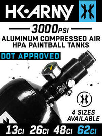 HK Army 62ci / 3000psi Aluminum Compressed Air Tank – Black