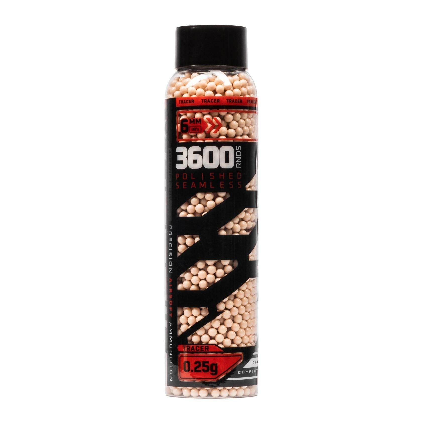 Hostile Tracer Airsoft BBs – 0.25g Glow in the Dark – 3600ct Red - HK Army