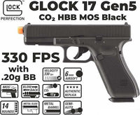 Glock 17 Gen 5 MOS 6mm CO2 HBB Airsoft Pistol - Umarex