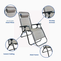Home & Garden Outdoor Adjustable Camping Chair Set of 2 - Trimex