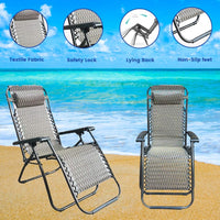 Home & Garden Outdoor Adjustable Camping Chair Set of 2 - Trimex