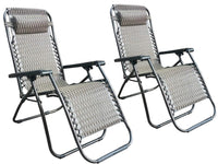 Home & Garden Outdoor Adjustable Camping Chair Set of 2 - Trimex