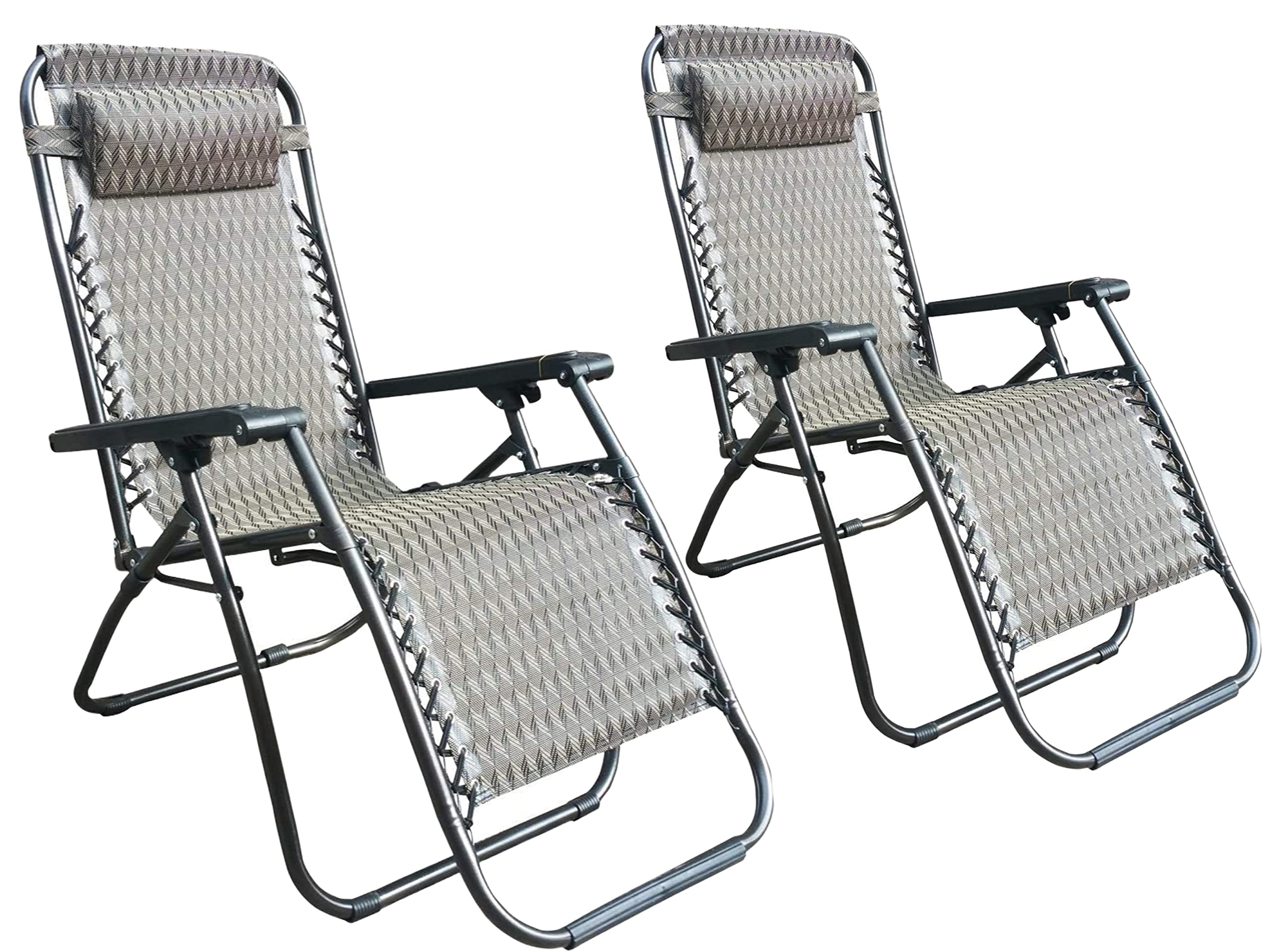 Home & Garden Outdoor Adjustable Camping Chair Set of 2 - Trimex