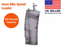 WOSPORT PMAG Style 500 Round 6mm BBs Airsoft Speed Loader-Black