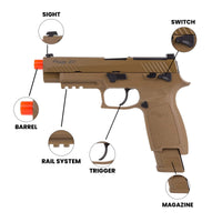 Airsoft GBB Pistol Proforce M17 Gas Blowback GBB Airsoft Pistol - Sig Sauer