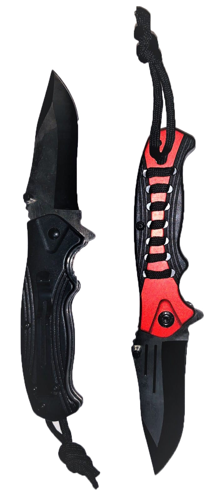 TX RED/BLACK HUNTING CAMO COMBAT KNIFE WITH BRAIDED HANDLE