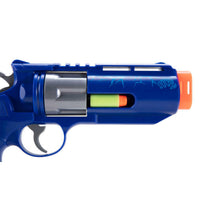 Foam Dart Blaster REKT Jury Blue CO2 Powered Foam Dart Toy Gun Revolver - Umarex