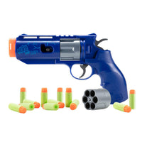 Foam Dart Blaster REKT Jury Blue CO2 Powered Foam Dart Toy Gun Revolver - Umarex