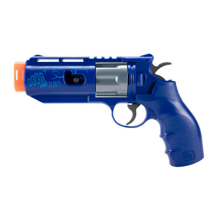 Foam Dart Blaster REKT Jury Blue CO2 Powered Foam Dart Toy Gun Revolver - Umarex