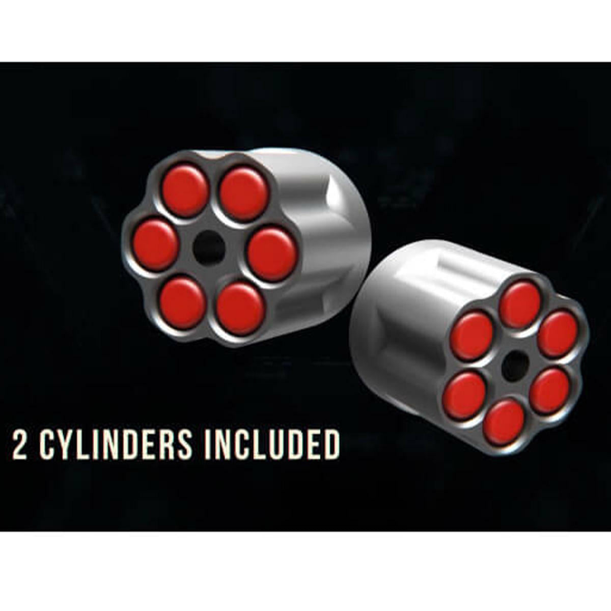 Foam Dart Blaster REKT Jury Red CO2 Powered Foam Dart Toy Gun Revolver - Umarex