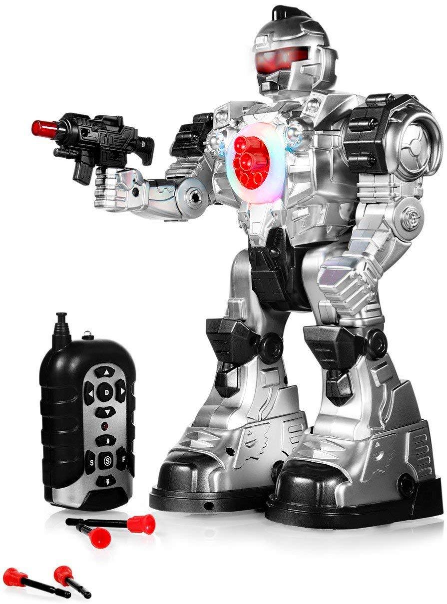 Toys & Hobbies Remote Control Toy Robot with Missile Shooting, Lights & Sound