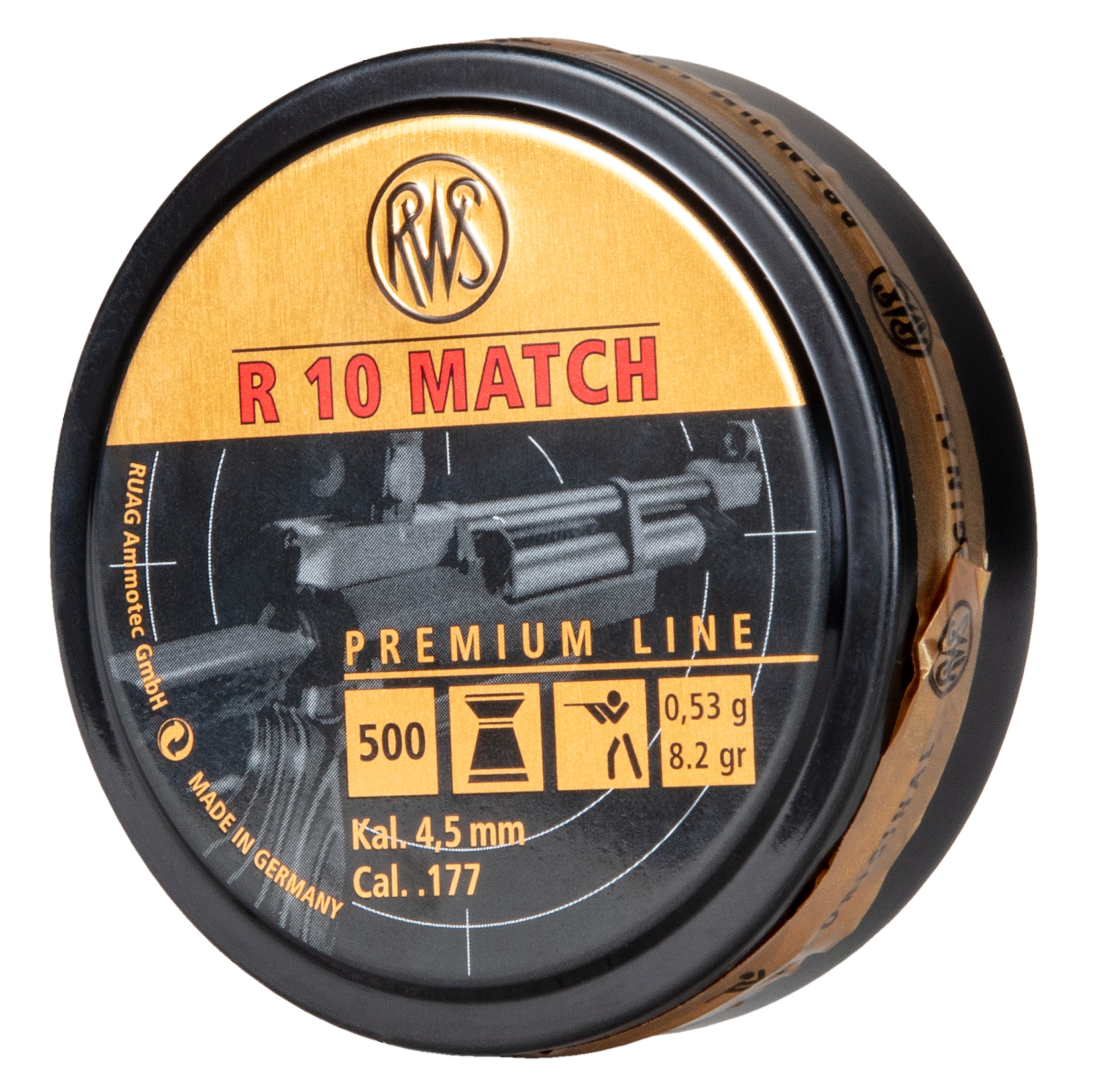 RWS RWS R10 Match .177 Pellets, 500 Count