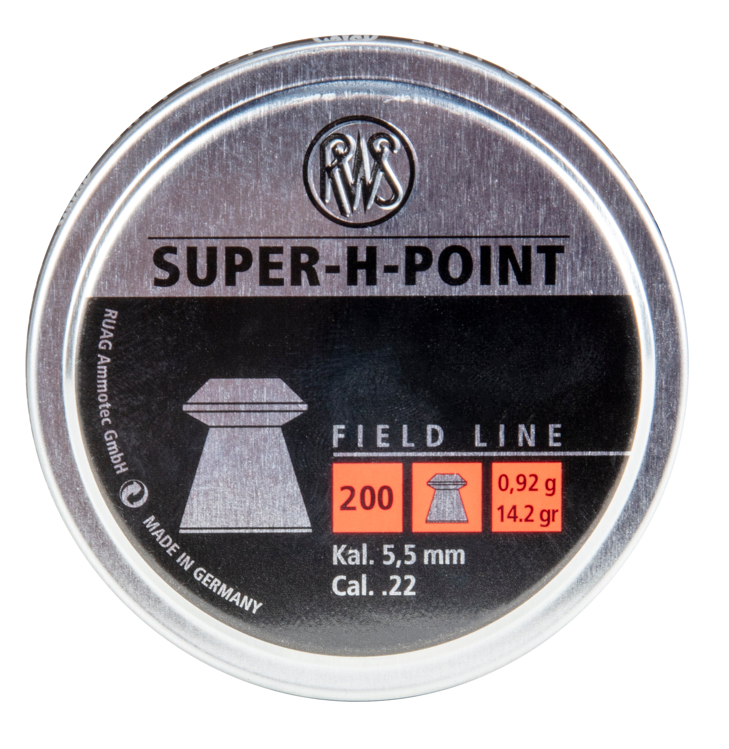 RWS RWS Super H Point .22 Pellets-200ct