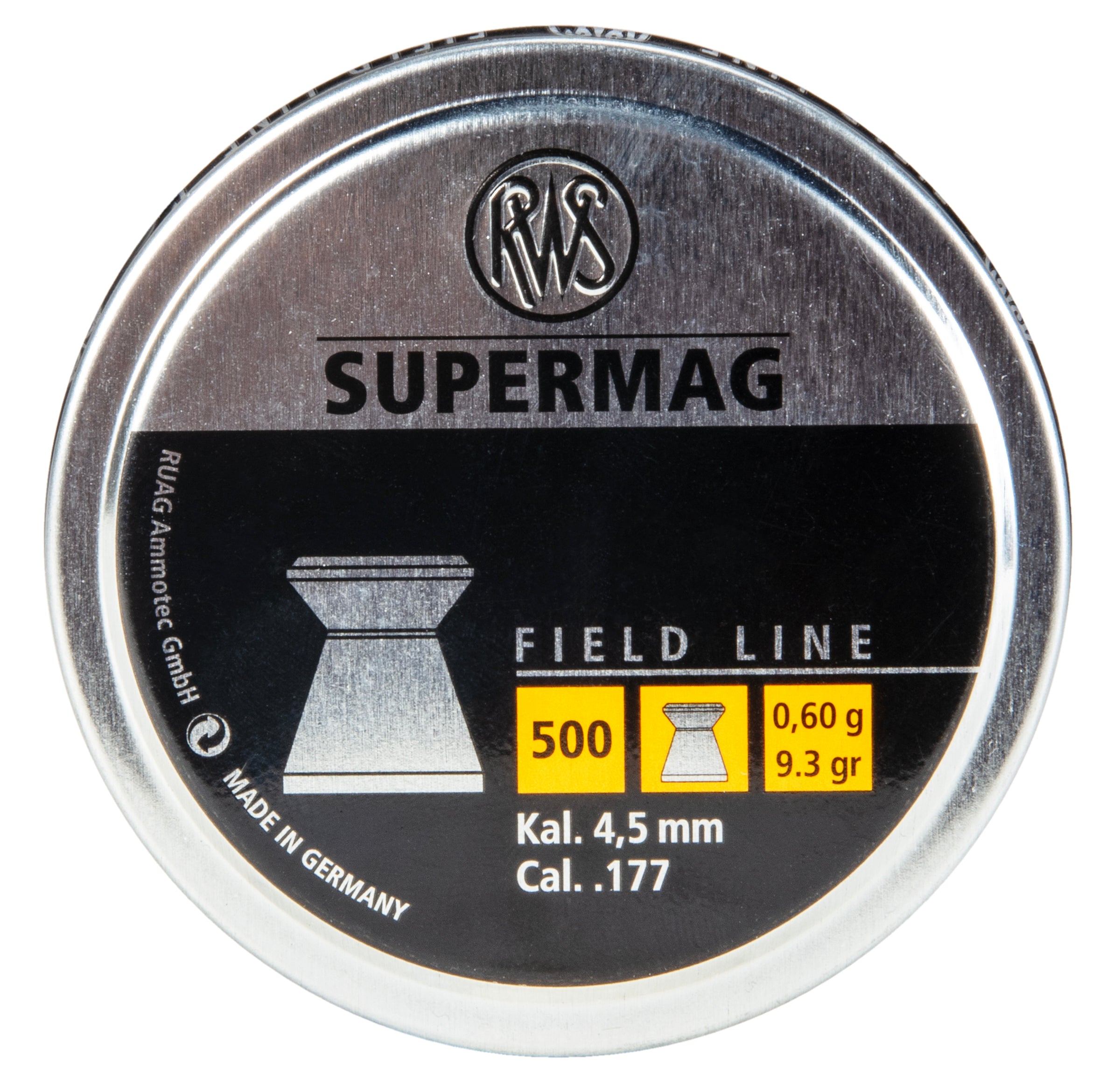 RWS RWS SuperMag .177 Air Gun Pellets-500 Ct