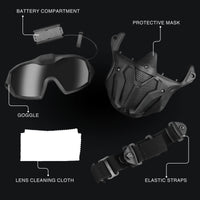 Full Face Mask with Anti-Fog Goggles
